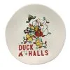 Disney Dessert Plate - Holiday Donald Duck - Duck The Halls