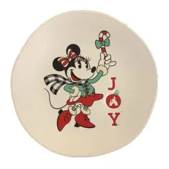 Disney Dessert Plate - Holiday Minnie - Joy