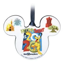 Disney Disc Ornament - 2020 Dated - Mickey Icon - Walt Disney World