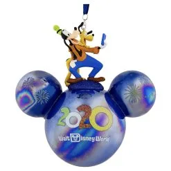 Disney Mickey Ears Icon Ornament - 2020 Dated - Goofy And Pluto