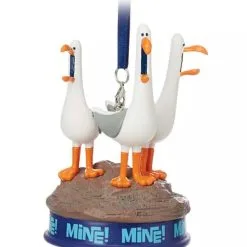 Disney Figurine Ornament - Finding Nemo Seagulls - Mine Mine - Talking