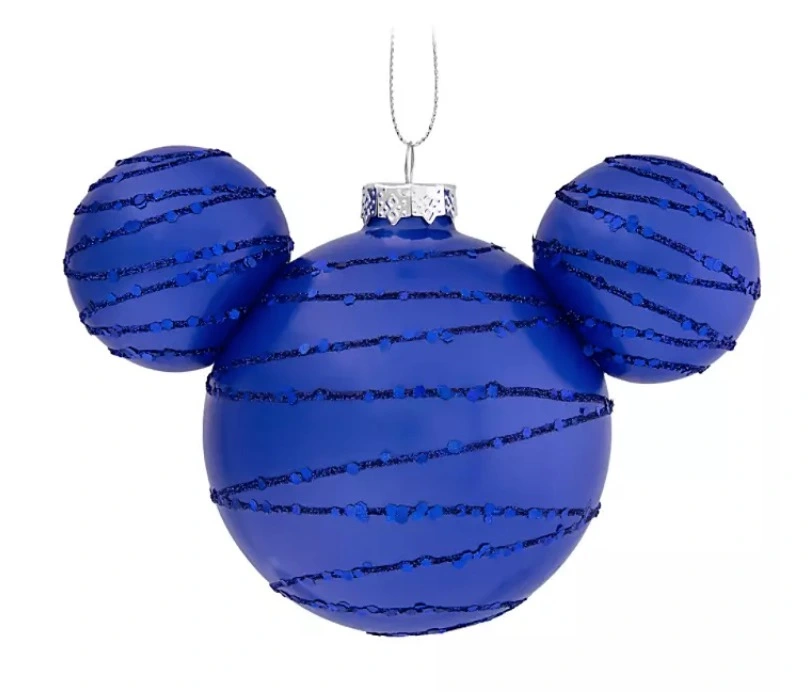 Disney Mickey Ears Icon Ornament - Mickey Mouse Icon - Cobalt 1 Disney Mickey Ears Icon Ornament - Mickey Mouse Icon - Cobalt
