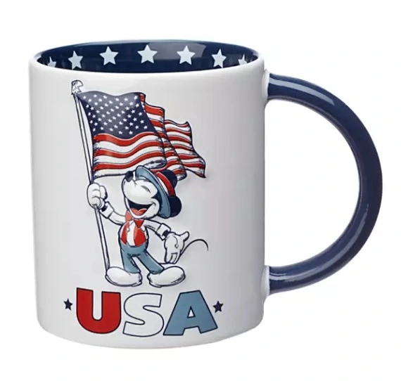 Disney Coffee Mug - Mickey Mouse Patriotic - USA 1 Disney Coffee Mug - Mickey Mouse Patriotic - USA