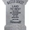 Disney Tombstone Replica - Master Gracey Garden Tombstone