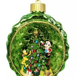 Disney Light Up Ornament - Mickey Mouse And Pluto Pinecone