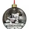 Disney Glass Ball Ornament - Mickey & Minnie Light-Up - Silver & Gold