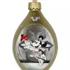 Disney Glass Drop Ornament - Minnie Mouse Light-Up - Silver & Gold