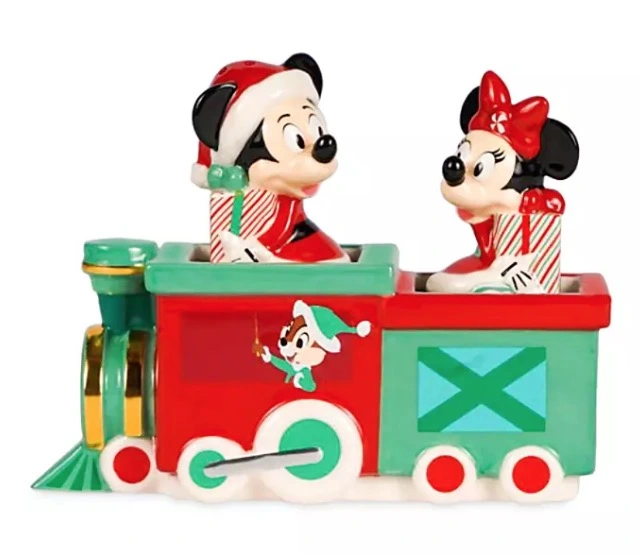Disney Salt & Pepper Set - Mickey & Minnie Holiday Train 1 Disney Salt & Pepper Set - Mickey & Minnie Holiday Train