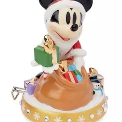 Disney Musical Figurine - Santa Mickey Mouse With Gifts