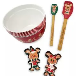 Disney Baking Bowl Set - Mickey And Friends Gingerbread Holiday
