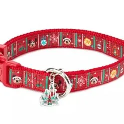 Disney Dog Collar - Mickey And Minnie Mouse Holiday
