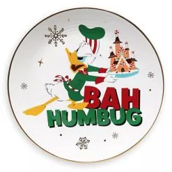 Disney Dessert Plate - Holiday Donald Duck - Bah Humbug