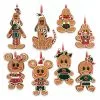 Disney Ornament Set - Mickey And Friends Gingerbread Men Cookie