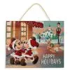 Disney Holiday Door Hanger - Mickey And Friends Light-Up Tapestry