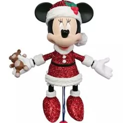 Disney Figurine Ornament - Santa Minnie Mouse Articulated