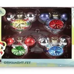 Disney Ornament Set - Mickey Mouse Icon Glass Droplet