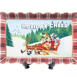 Disney Serving Tray - Holiday Mickey Mouse And Friends