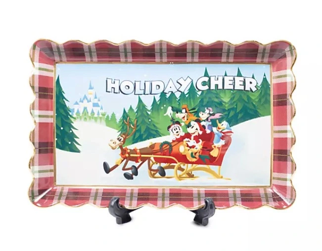 Disney Serving Tray - Holiday Mickey Mouse And Friends 1 Disney Serving Tray - Holiday Mickey Mouse And Friends