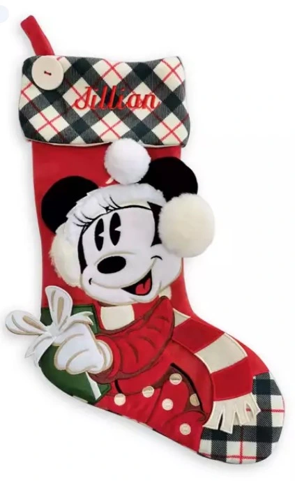Disney Christmas Stocking - Walt's Holiday Lodge - Minnie Mouse 1 Disney Christmas Stocking - Walt's Holiday Lodge - Minnie Mouse