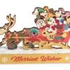 Disney Wood Figure - Santa Mickey And Friends Sleigh - Merriest Wishes