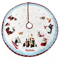Disney Christmas Tree Skirt - Walt's Holiday Lodge - Mickey & Friends