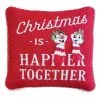 Disney Throw Pillow - Holiday Chip 'n Dale - Happier Together