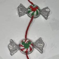 Disney Glow Necklace - Holiday Peppermints Candy