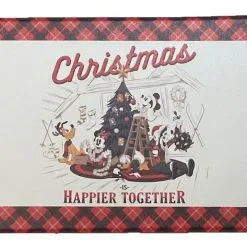 Disney Pet Feeding Mat - Christmas Is Happier Together