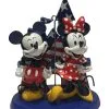 Disney Figurine Ornament - Americana Mickey & Minnie With Castle