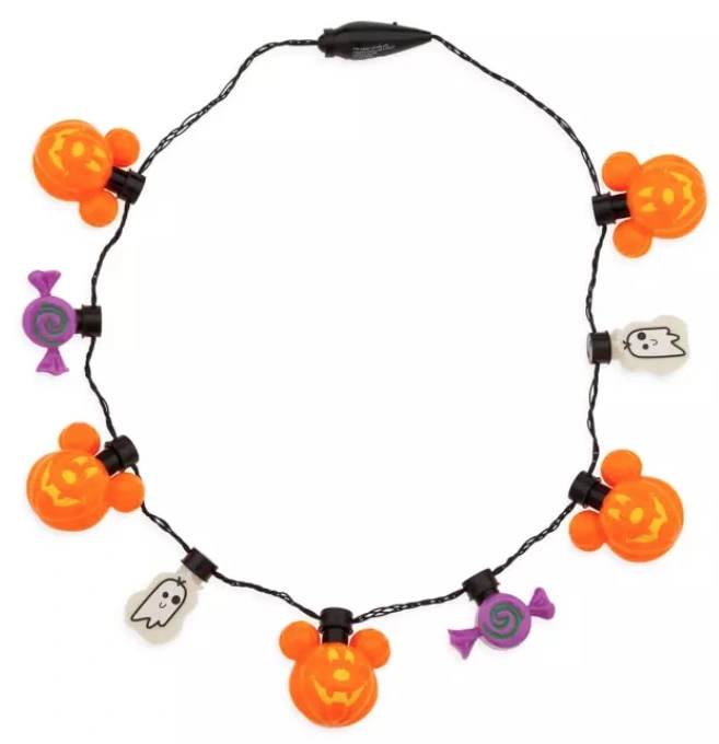 Disney Light Up Necklace - 2022 Halloween - Mickey Pumpkins 1 Disney Light Up Necklace - 2022 Halloween - Mickey Pumpkins