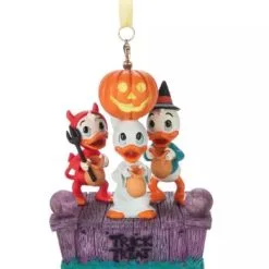 Disney Figurine Ornament - Trick Or Treat - Huey, Dewey, And Louie