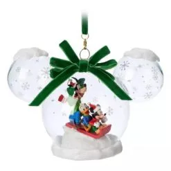 Disney Mickey Ears Icon Ornament - Mickey And Friends Snow