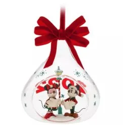 Disney Globe Ornament - 2022 Mickey And Minnie