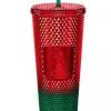 Disney Starbucks Tumbler - Christmas Geometric - Red & Green