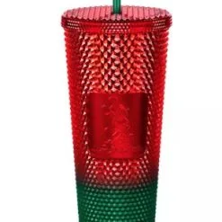 Disney Starbucks Tumbler - Christmas Geometric - Red & Green