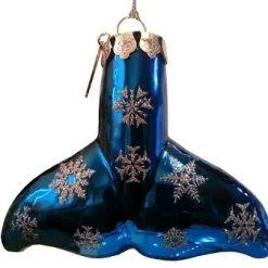 Sea World Christmas Ornament - Blown Glass - Shamu Tail
